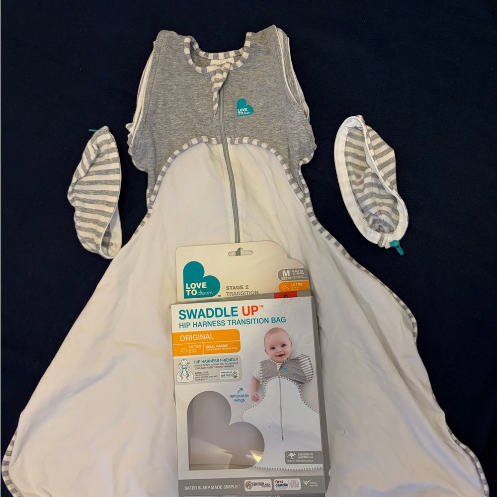 Love to dream hip dysplasia transition swaddle sleep sack